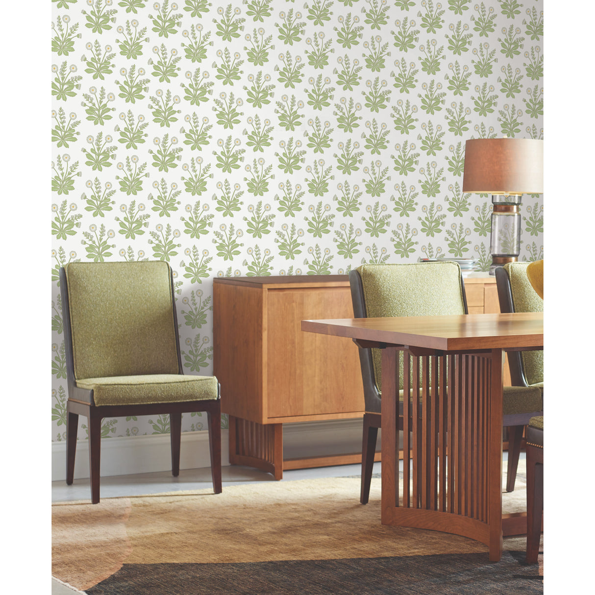 York AC9155 Meadow Flowers White Wallpaper