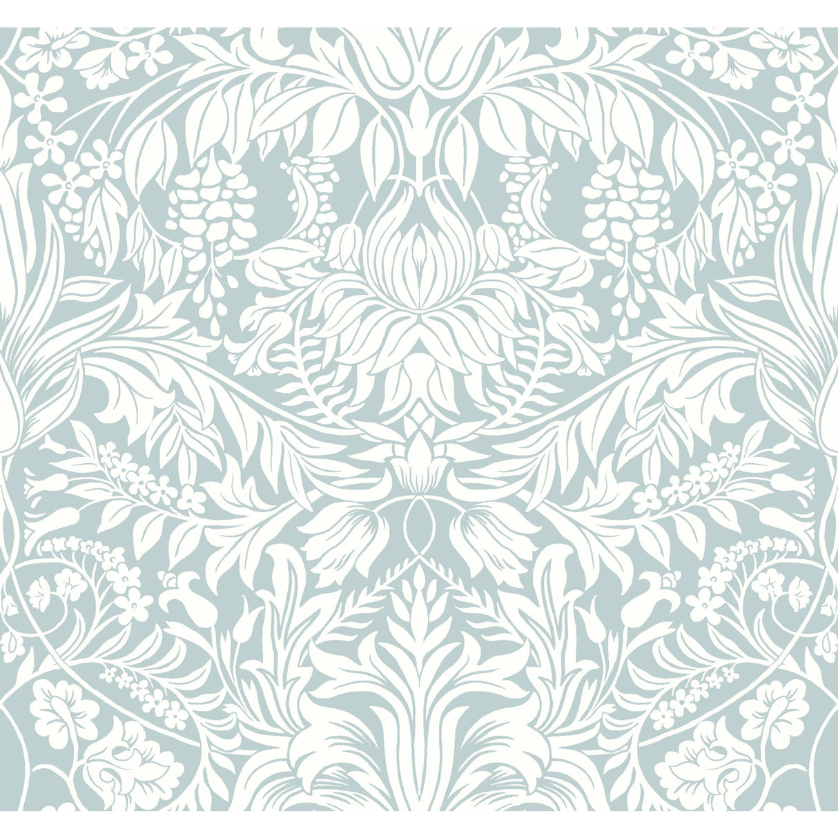 York AC9192 Lockwood Damask Light Blue Wallpaper