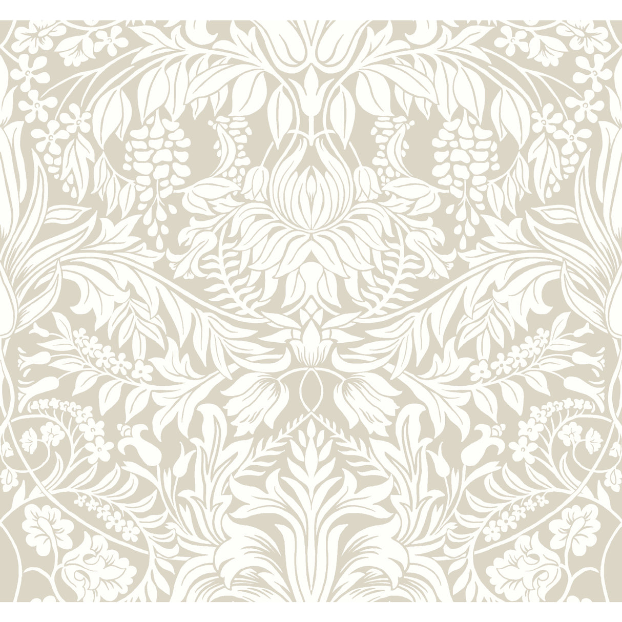 York AC9194 Lockwood Damask Beige Wallpaper