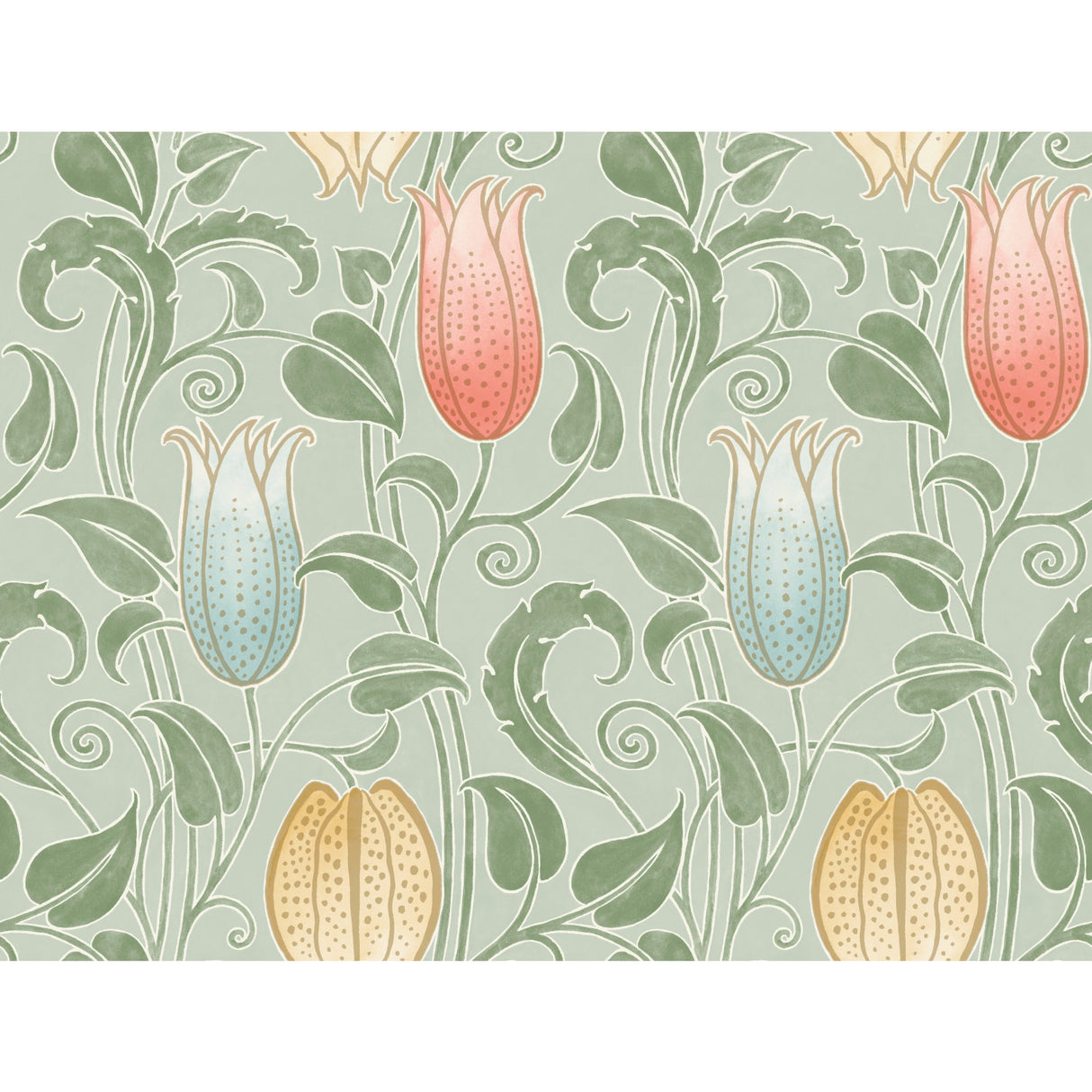 York AC9202 Canterbury Bells Sage Wallpaper