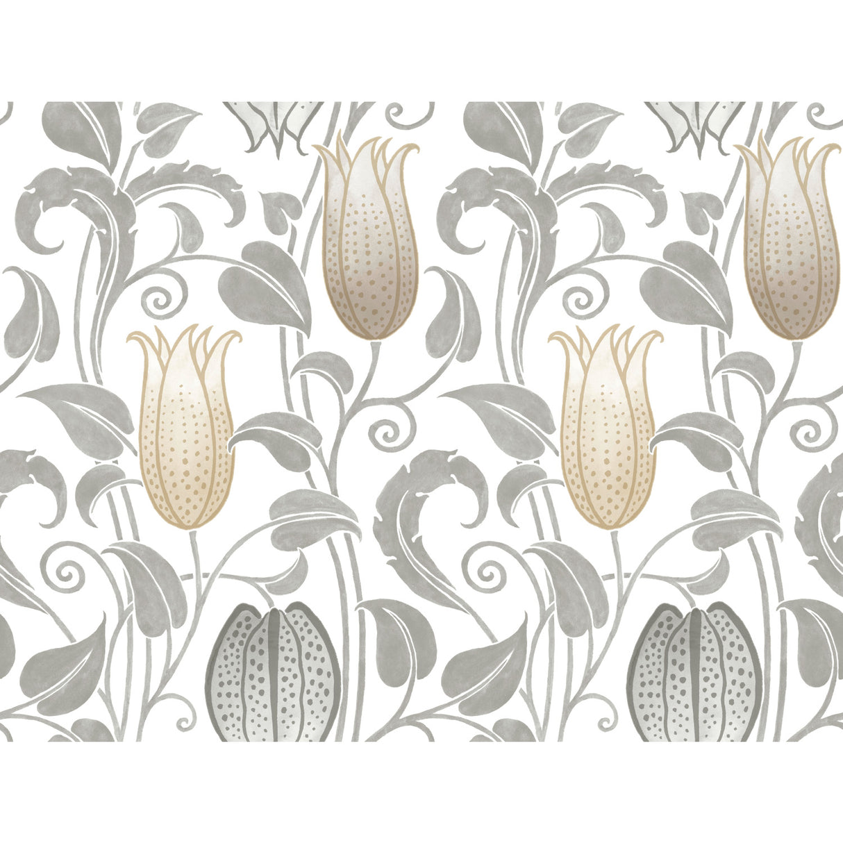 York AC9204 Canterbury Bells Neutral Wallpaper