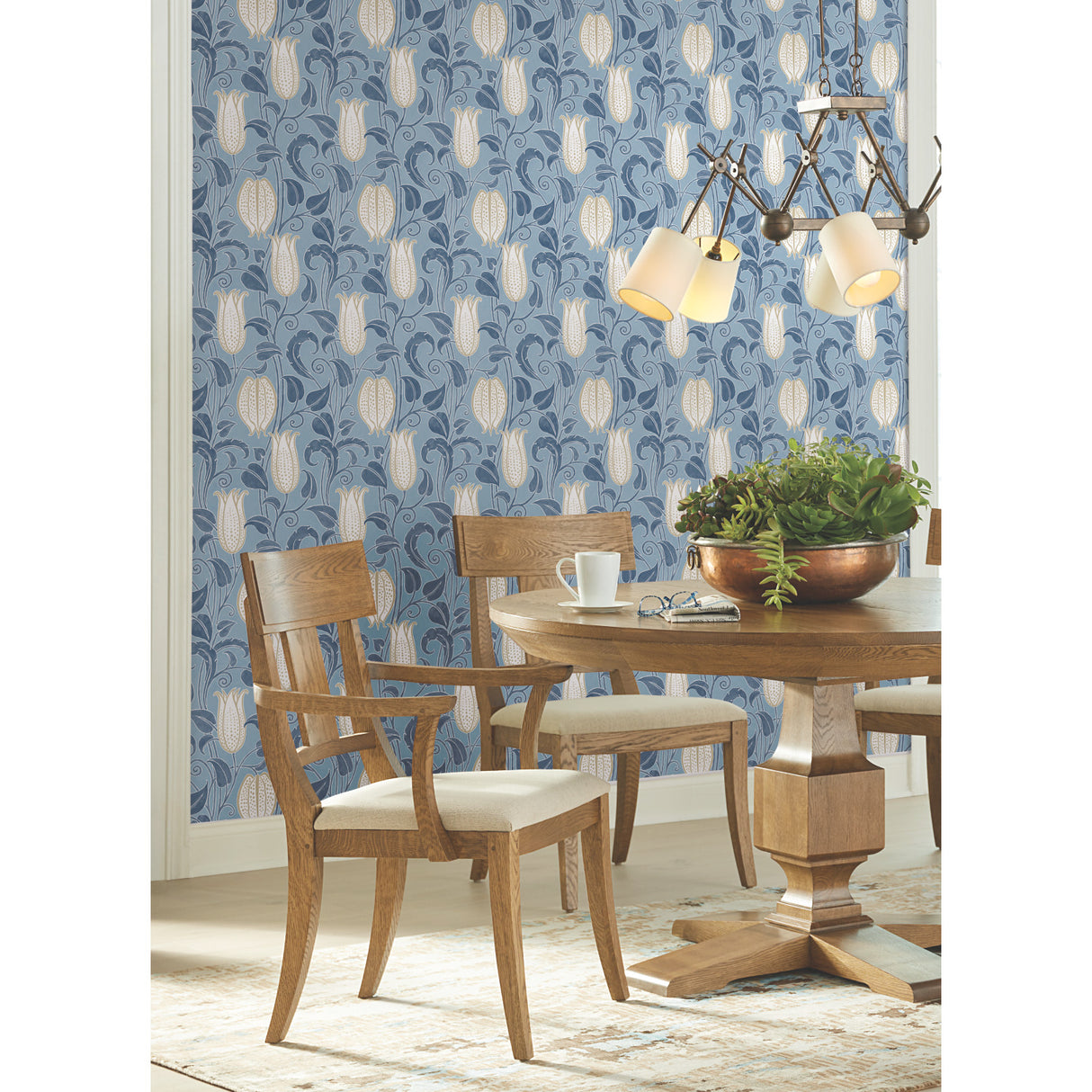York AC9205 Canterbury Bells Blue Wallpaper