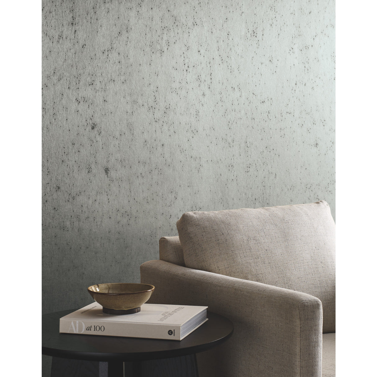 York AC9211 Silver Burnished Patina White Silver Wallpaper