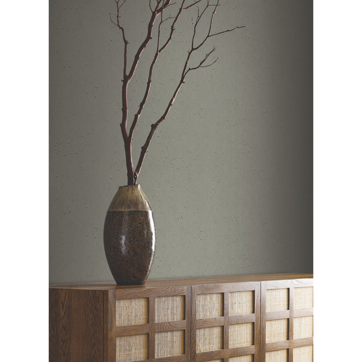 York AC9212 Burnished Patina Silver Wallpaper