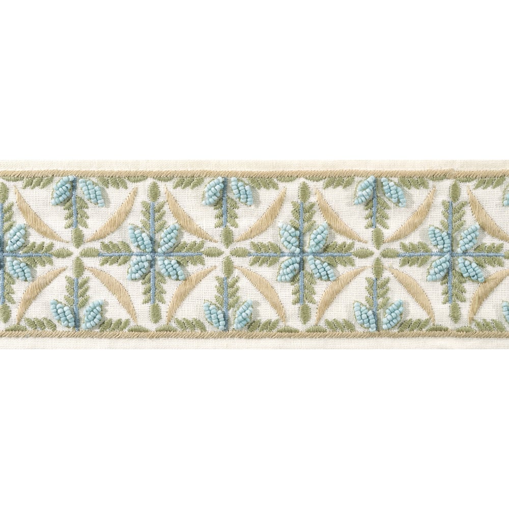 Anna French LEILA TAPE AE12341 in Aqua and Willow Trim - TAP