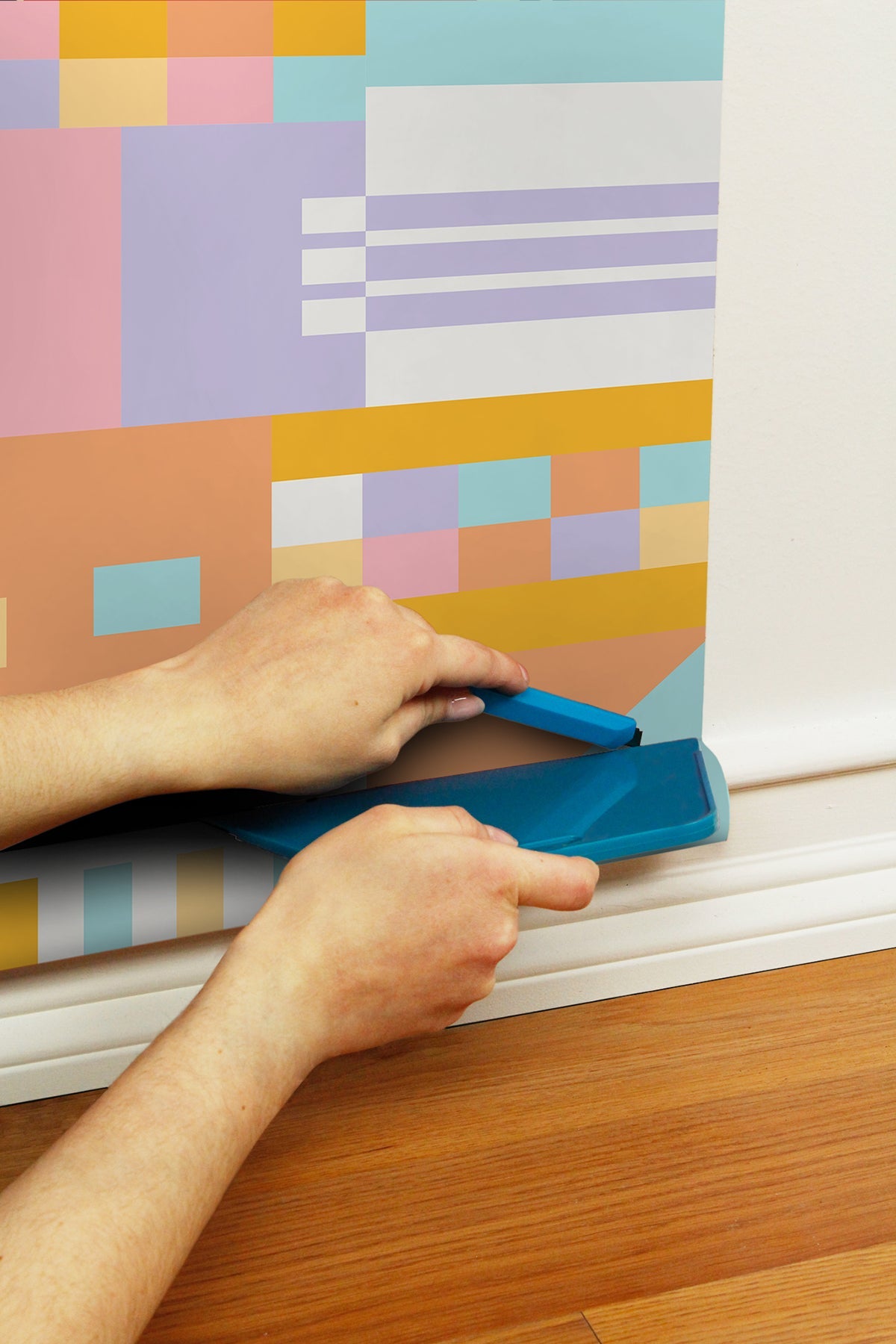 Aelfie AES4794 Multi Warm Kiki Shapes Peel & Stick Wallpaper