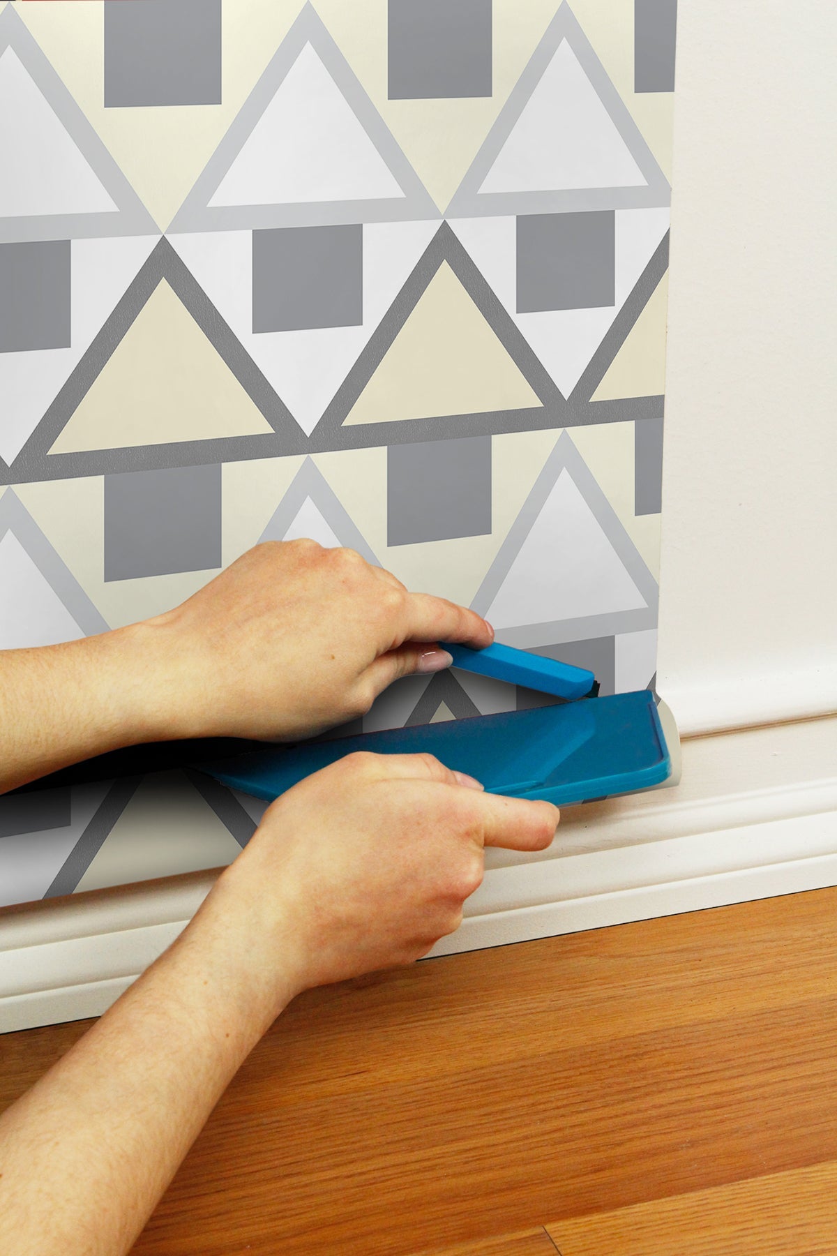 Aelfie AES4799 Grey Madaket Geometric Peel & Stick Wallpaper