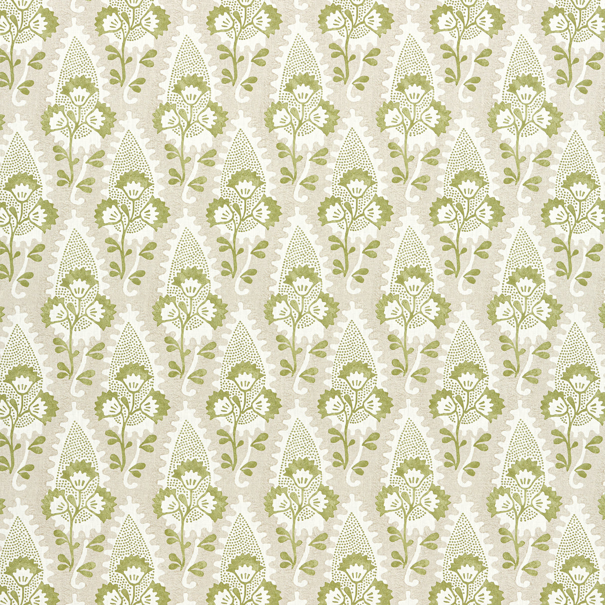Anna French AF15121 CORNWALL Green and Beige Fabric