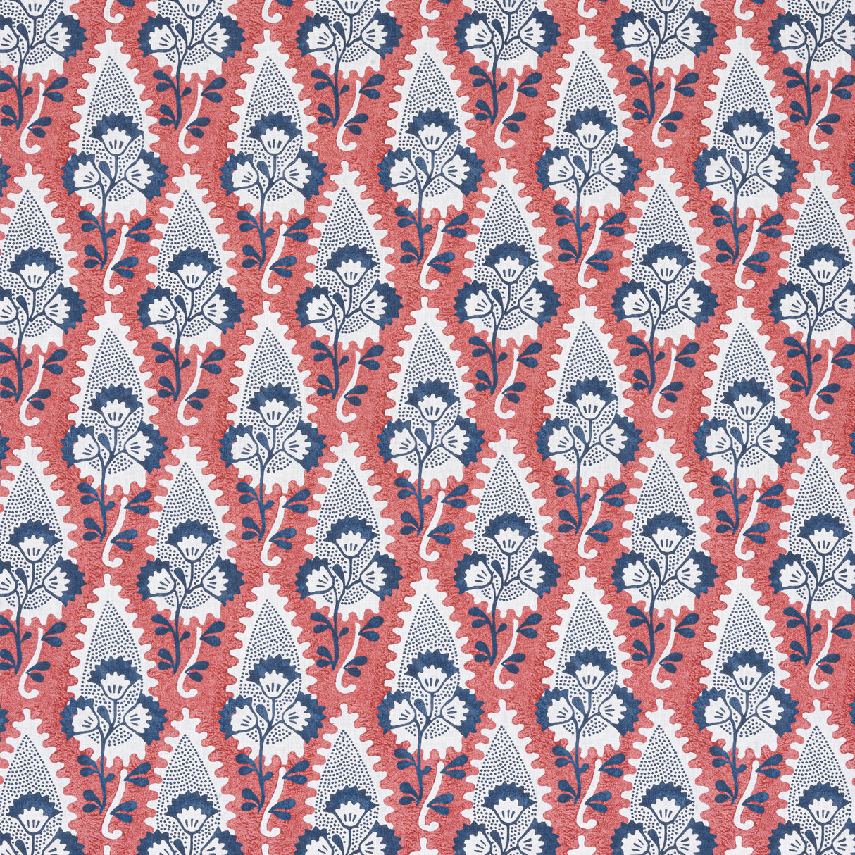 Anna French AF15124 CORNWALL Red and Blue Fabric