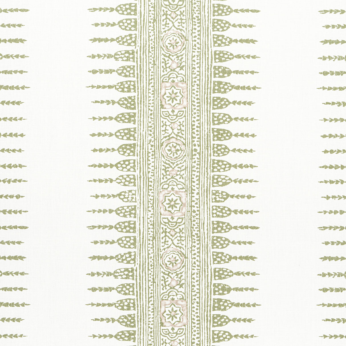 Anna French AF15136 JAVANESE STRIPE Green and White Fabric
