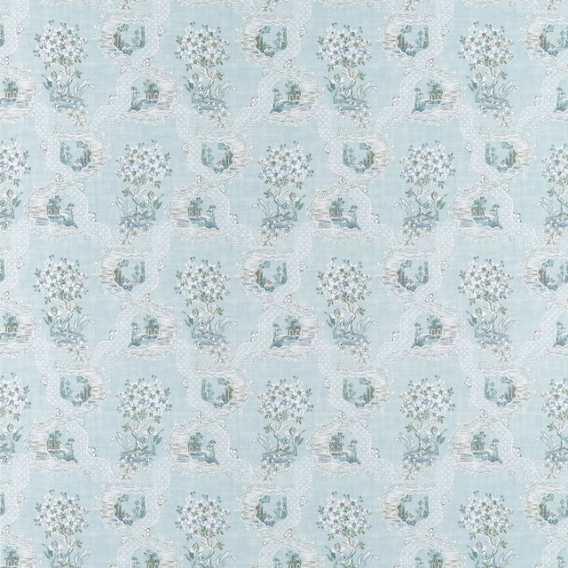 Anna French AF16156 Blue Fabric - Blue
