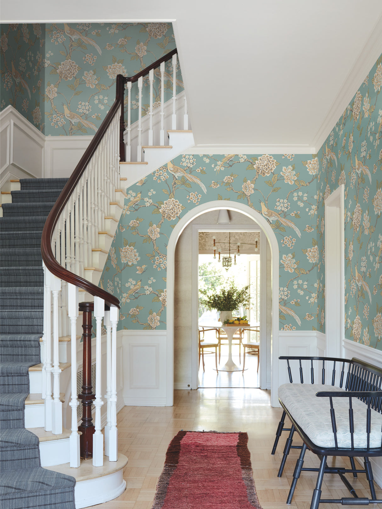 York AF1901 Fanciful Teal Wallpaper
