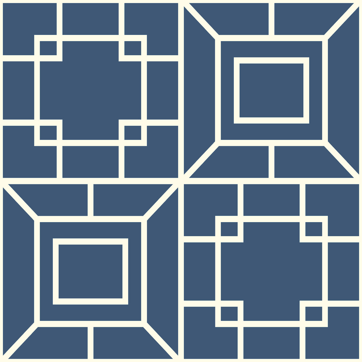 York AF1969 Theorem Blue & White Wallpaper