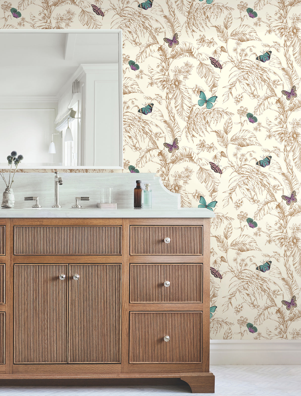 York AF2028 Papillon Gold Wallpaper