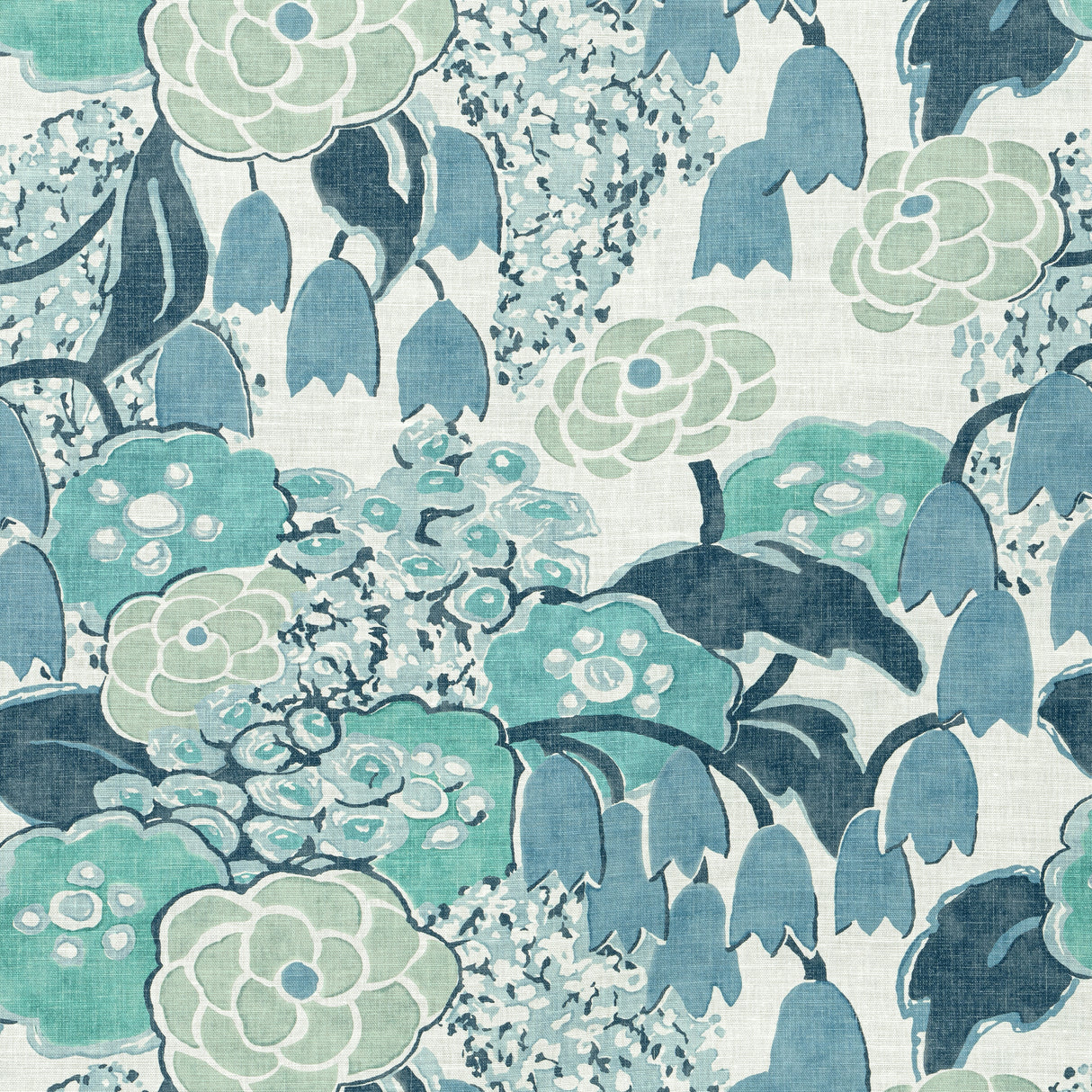 Anna French AF23105 LAURA Blue Fabric