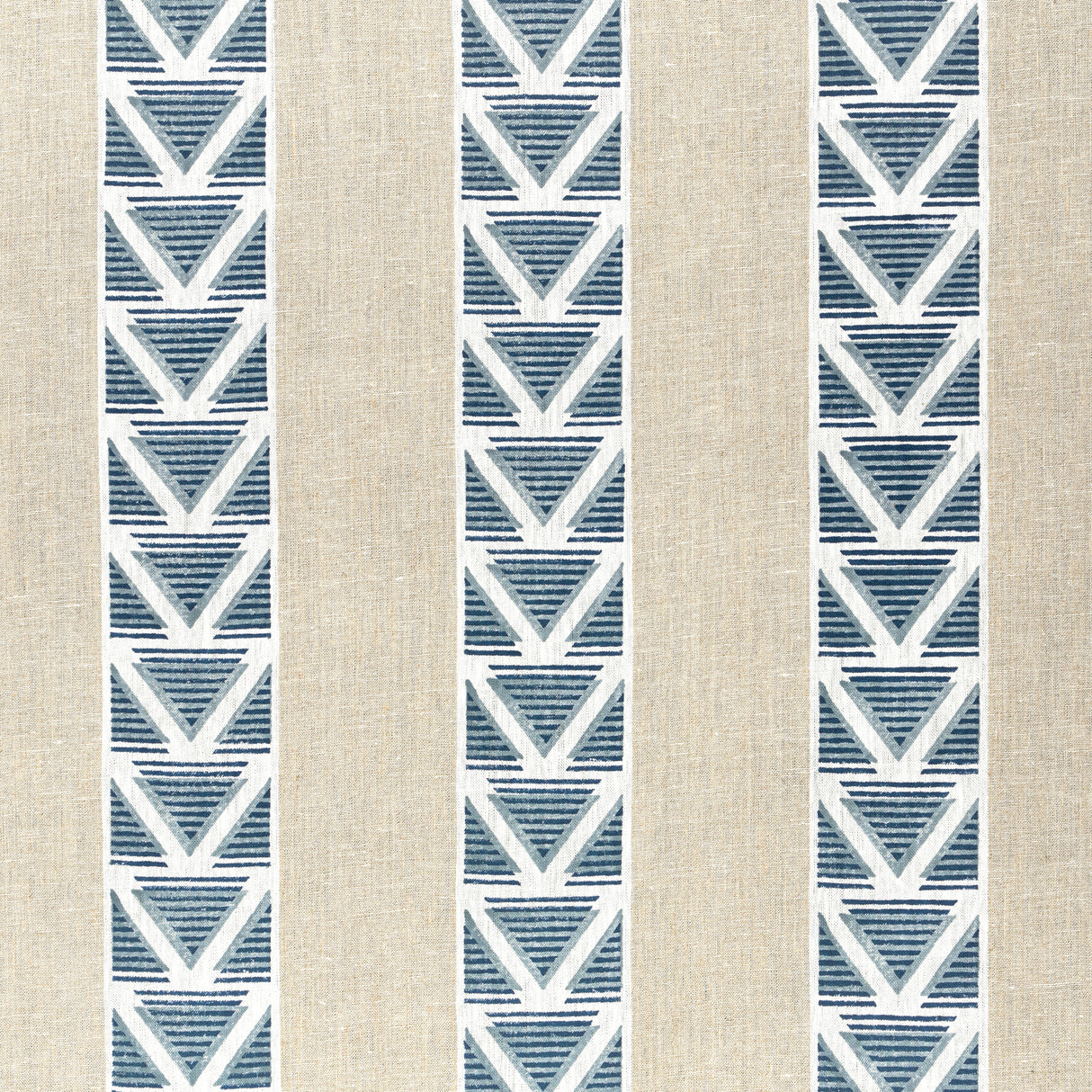 Anna French AF23124 BURTON STRIPE Linen and Navy Fabric