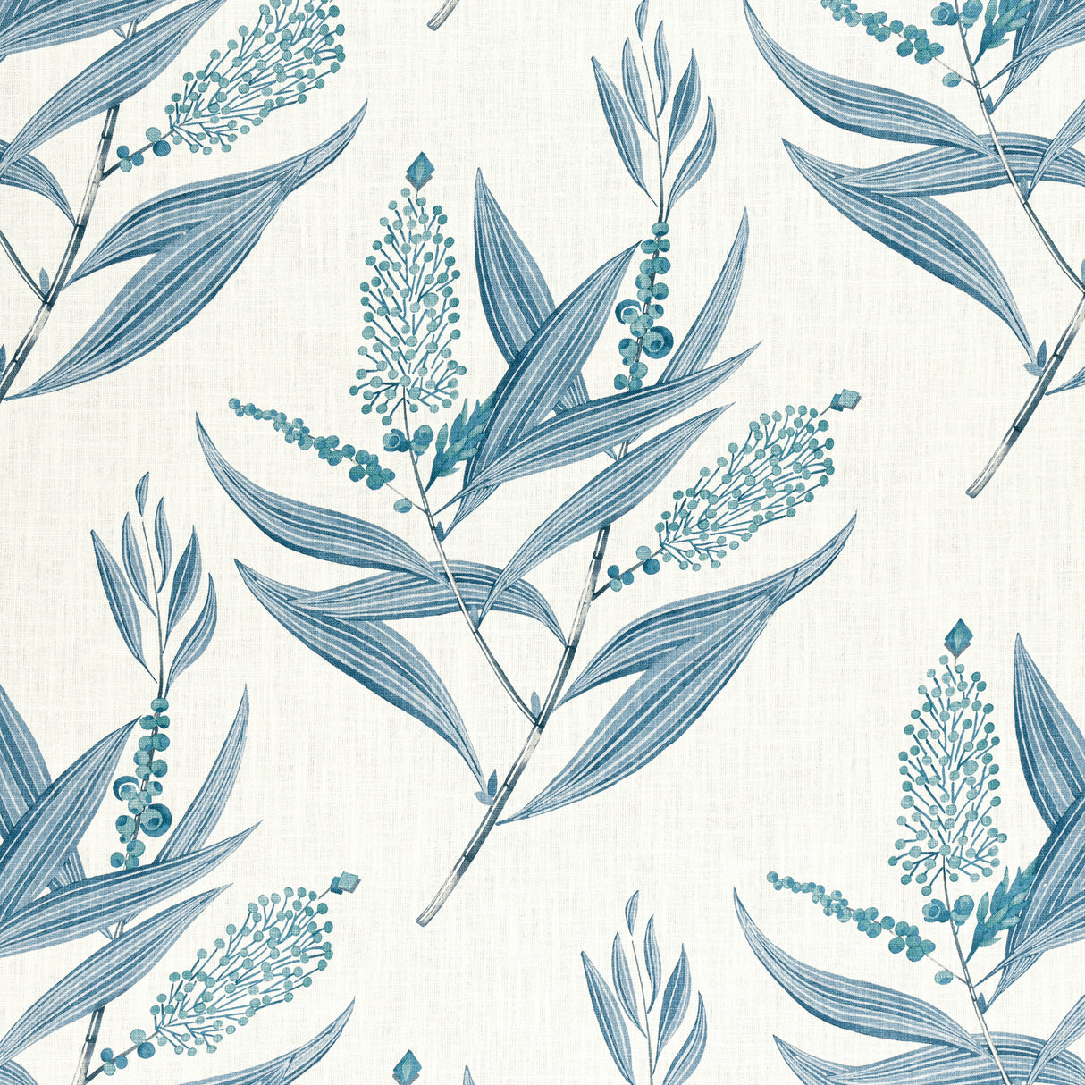 Anna French AF23135 WINTER BUD Blue Fabric