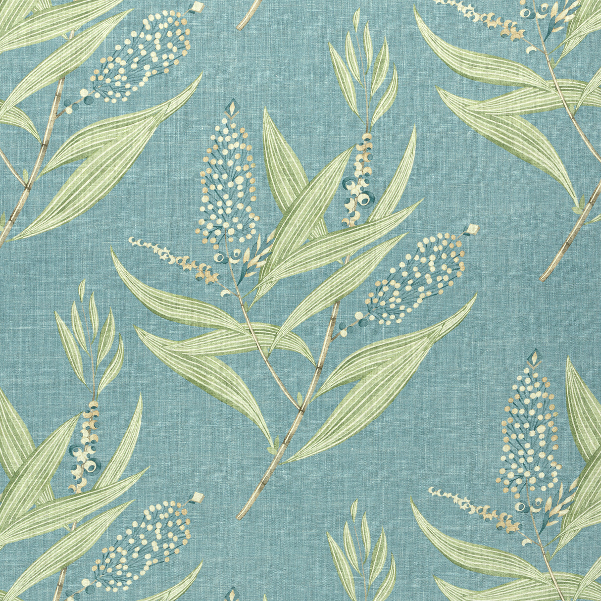 Anna French AF23136 WINTER BUD Teal Fabric