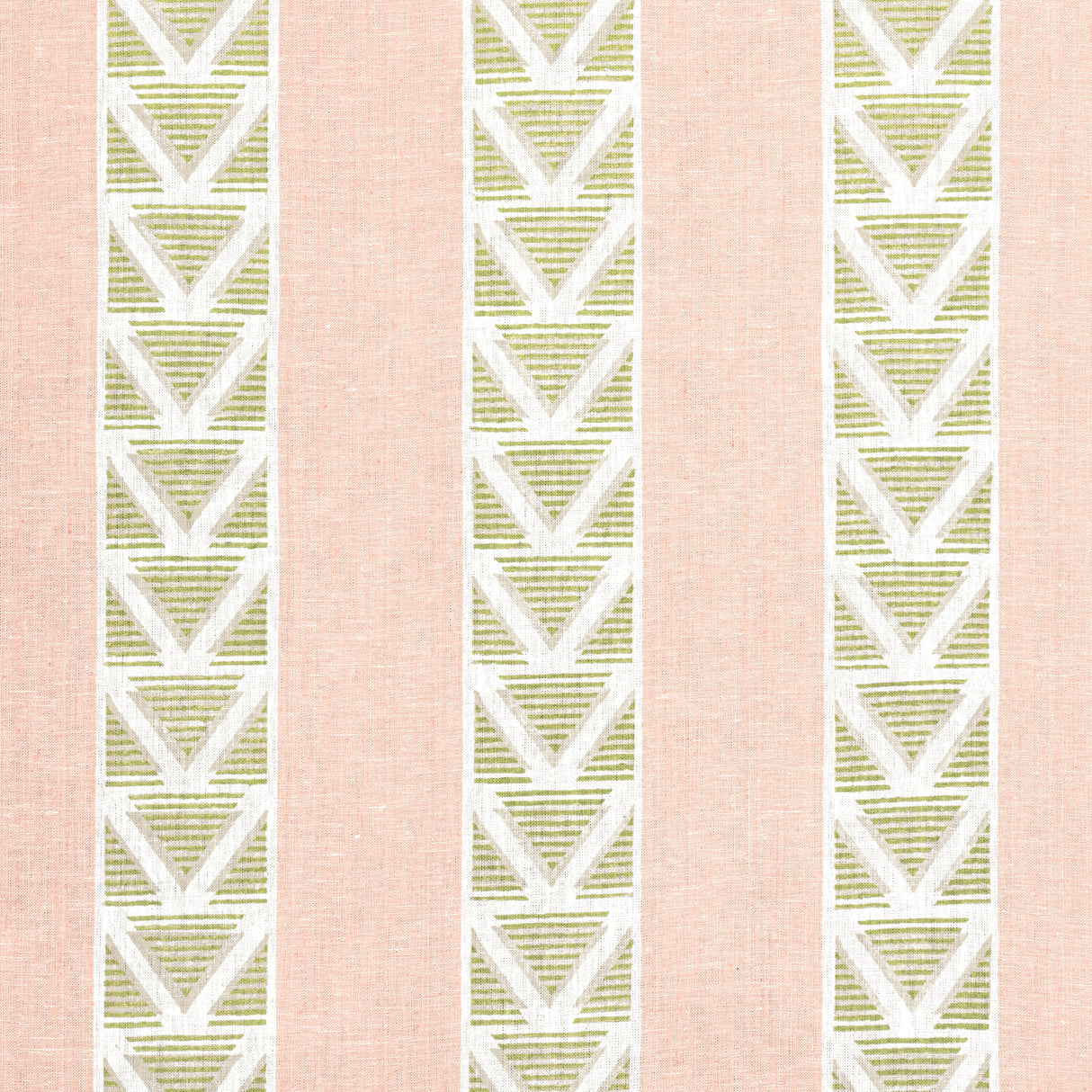 Anna French AF23163 BURTON STRIPE Blush and Green Fabric