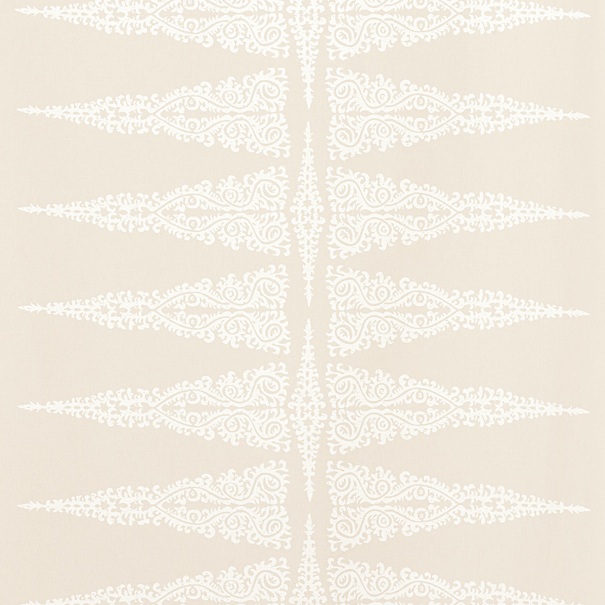 Anna French AF24541 ELLERY STRIPE White on Beige Fabric