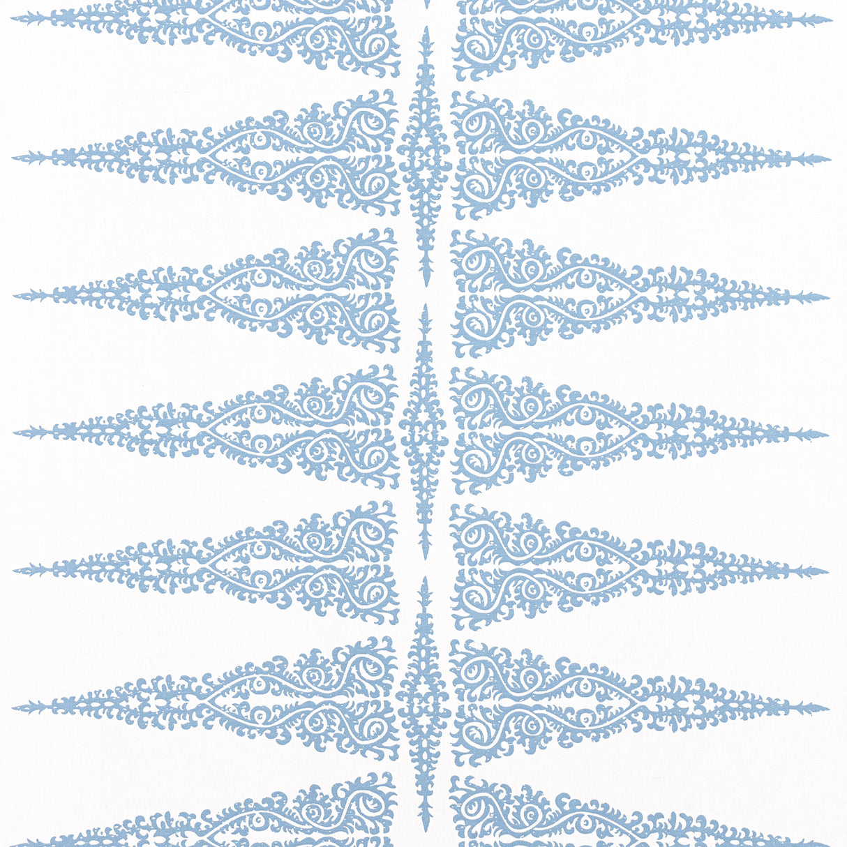 Anna French AF24543 ELLERY STRIPE Sky Blue on White Fabric