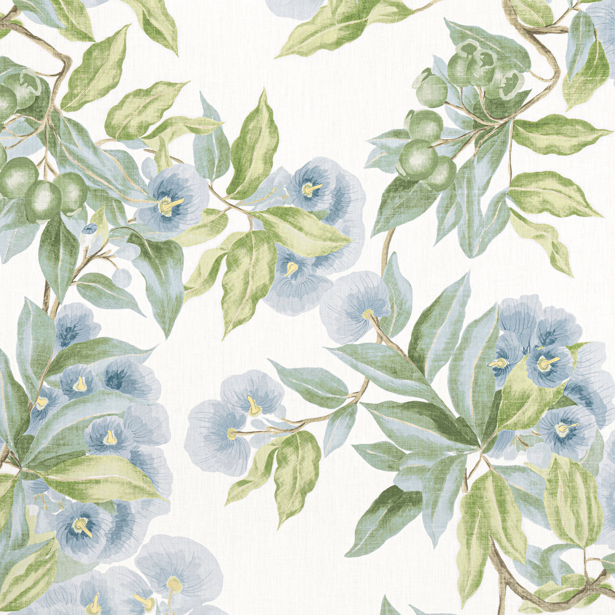 Anna French AF24549 CAMELLIA GARDEN Sky Fabric