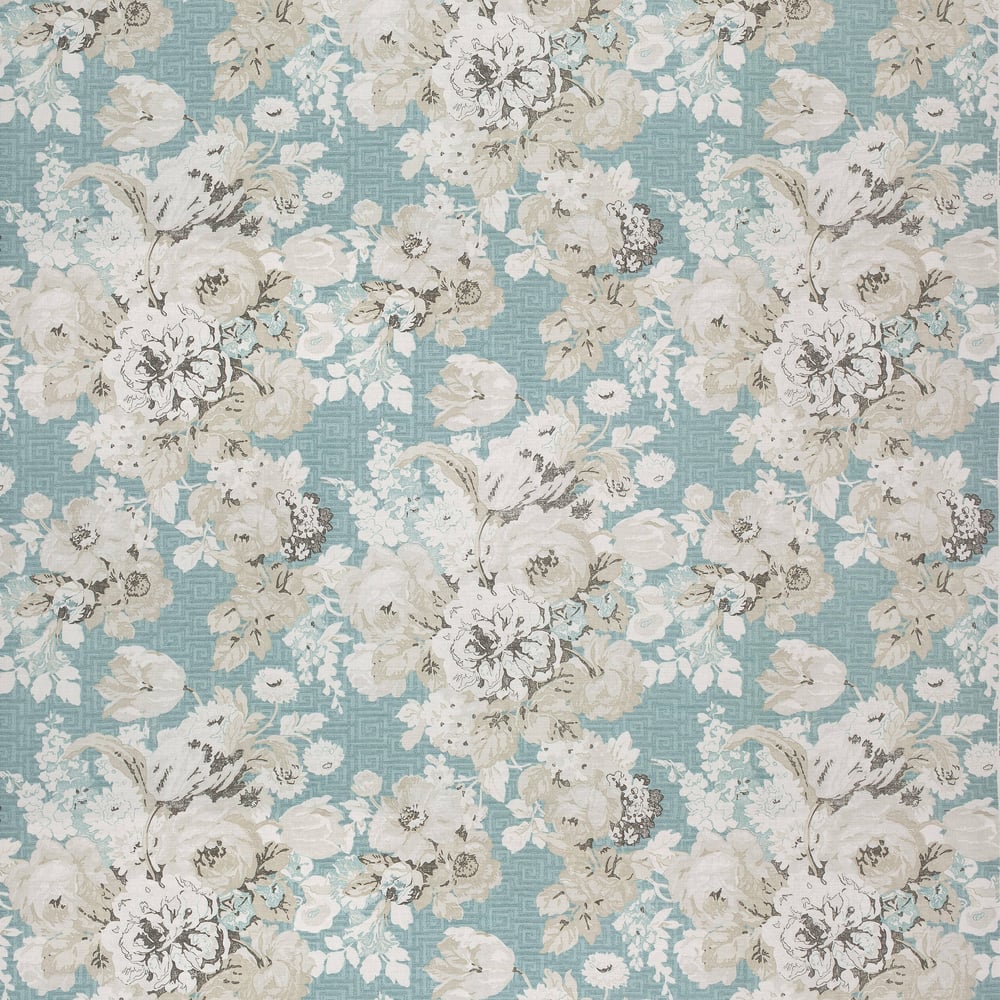 Anna French AF26134 WILD FLORAL Aqua Fabric