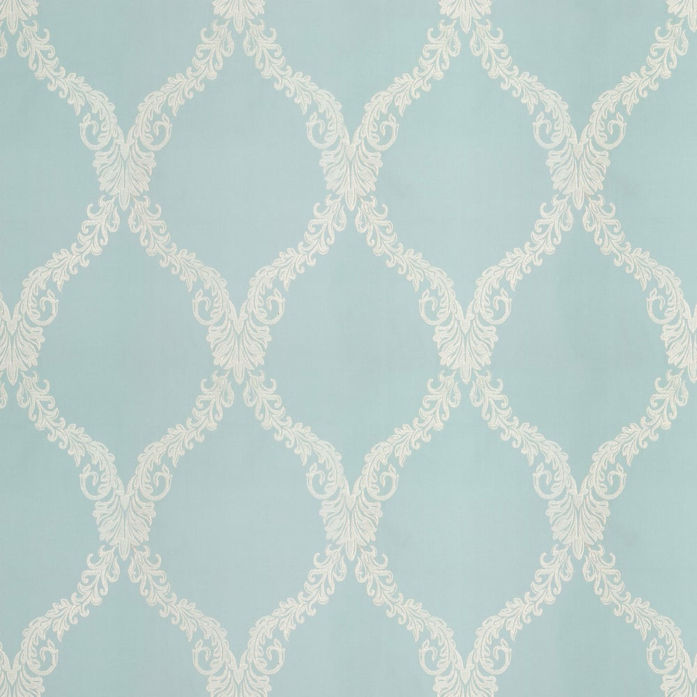 Anna French AF26142 OLBIA EMBROIDERY Aqua Fabric