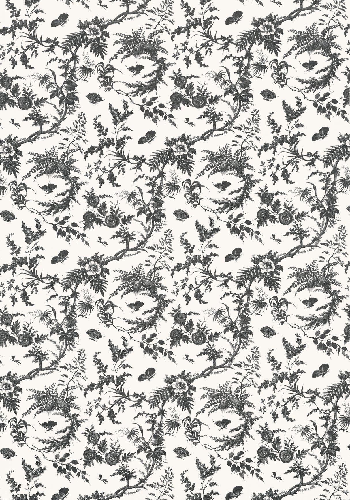 Anna French AF57838 NEWLANDS TOILE Black Fabric