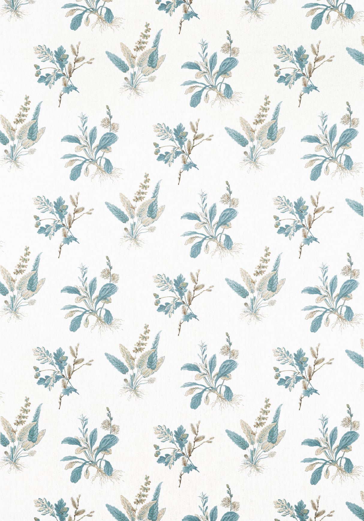 Anna French AF57850 WOODLAND Beige and Soft Blue Fabric