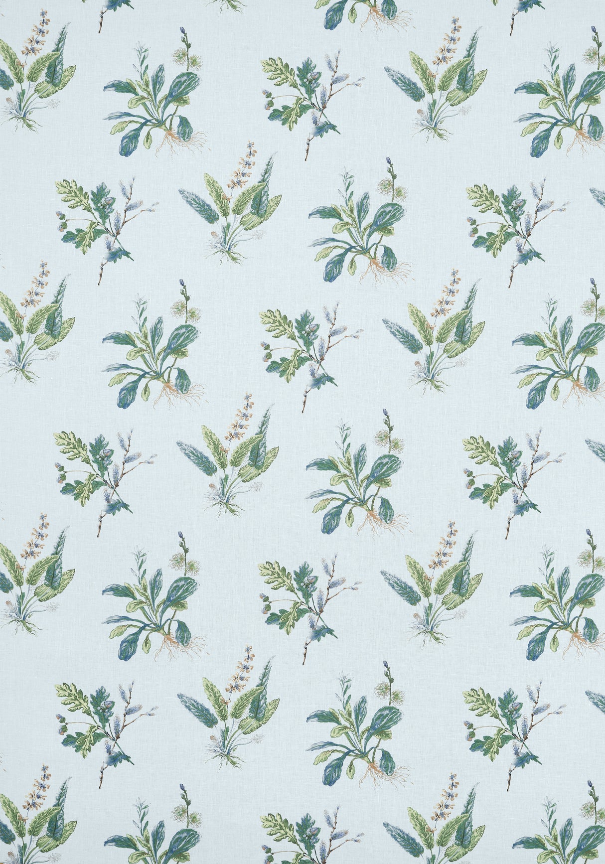 Anna French AF57851 WOODLAND Blue and Green Fabric