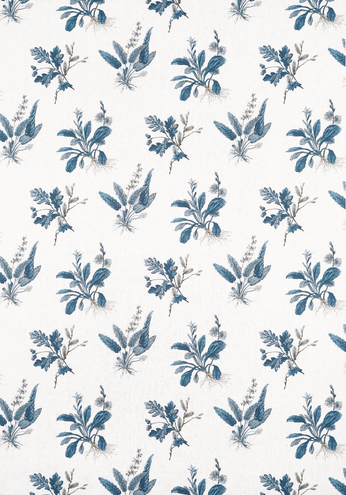Anna French AF57854 WOODLAND Blue Fabric