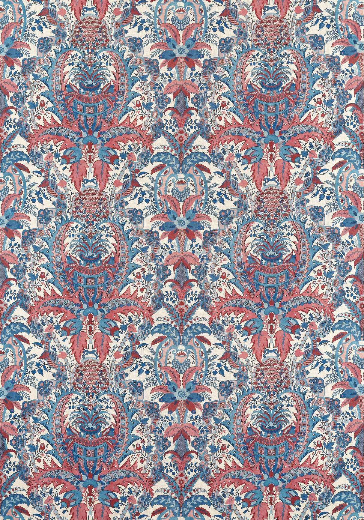 Anna French AF57861 NARBETH Red and Blue Fabric