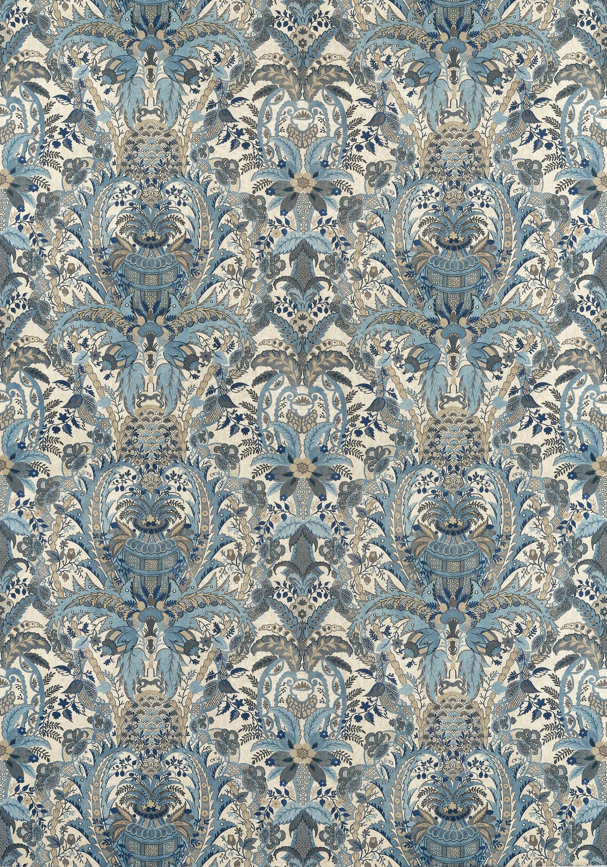 Anna French AF57862 NARBETH Slate and Grey Fabric