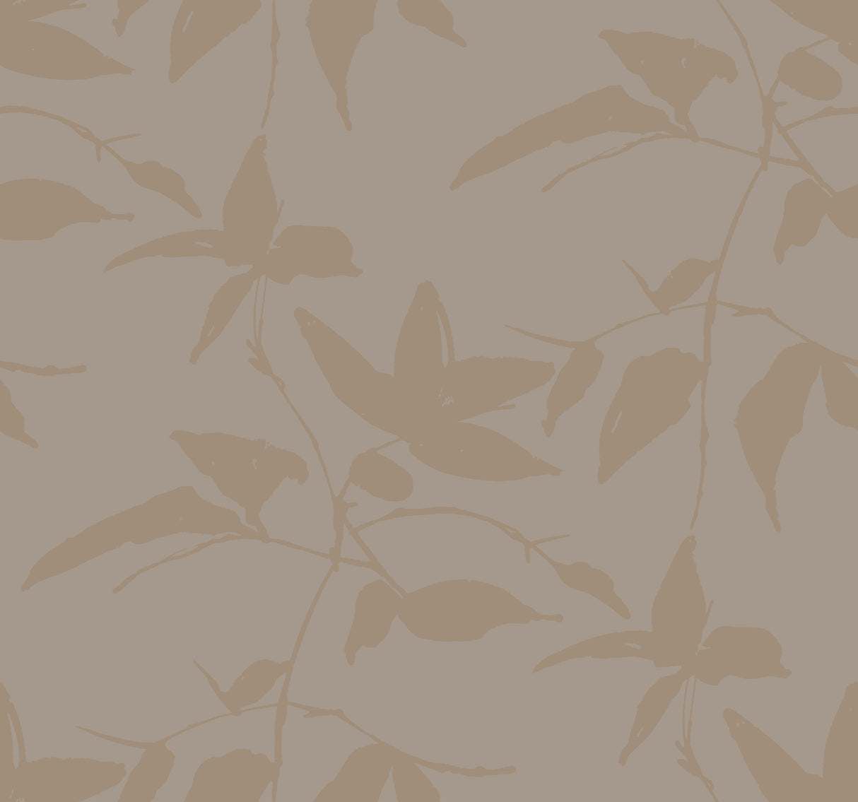 York AF6512 Persimmon Leaf Gold & Taupe Wallpaper