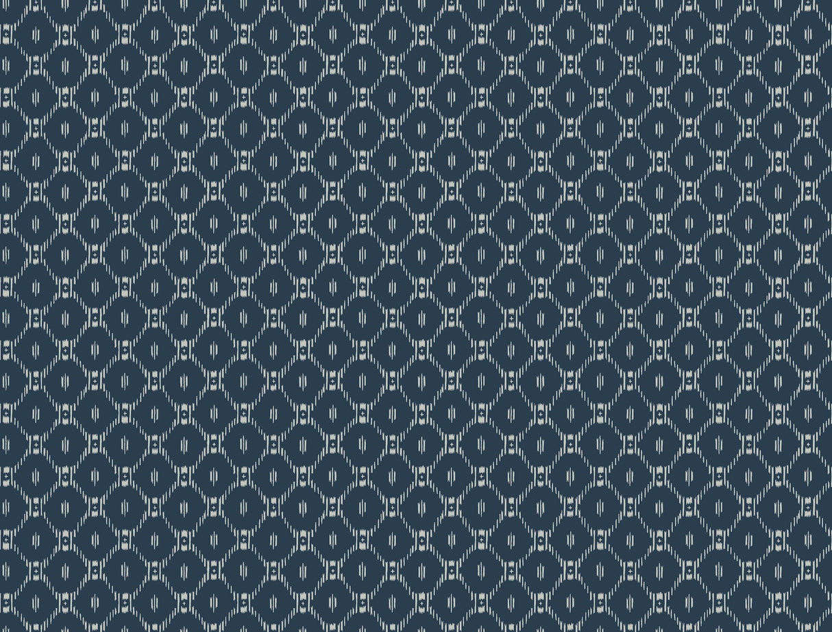 York AF6528 Fretwork Blue Wallpaper