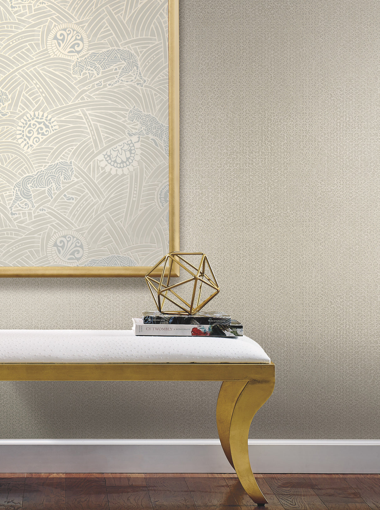 York AF6533 Bantam Tile Grey Wallpaper