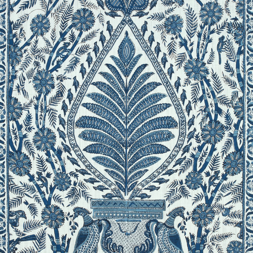 Anna French AF78725 PALAMPORE Blue and White Fabric