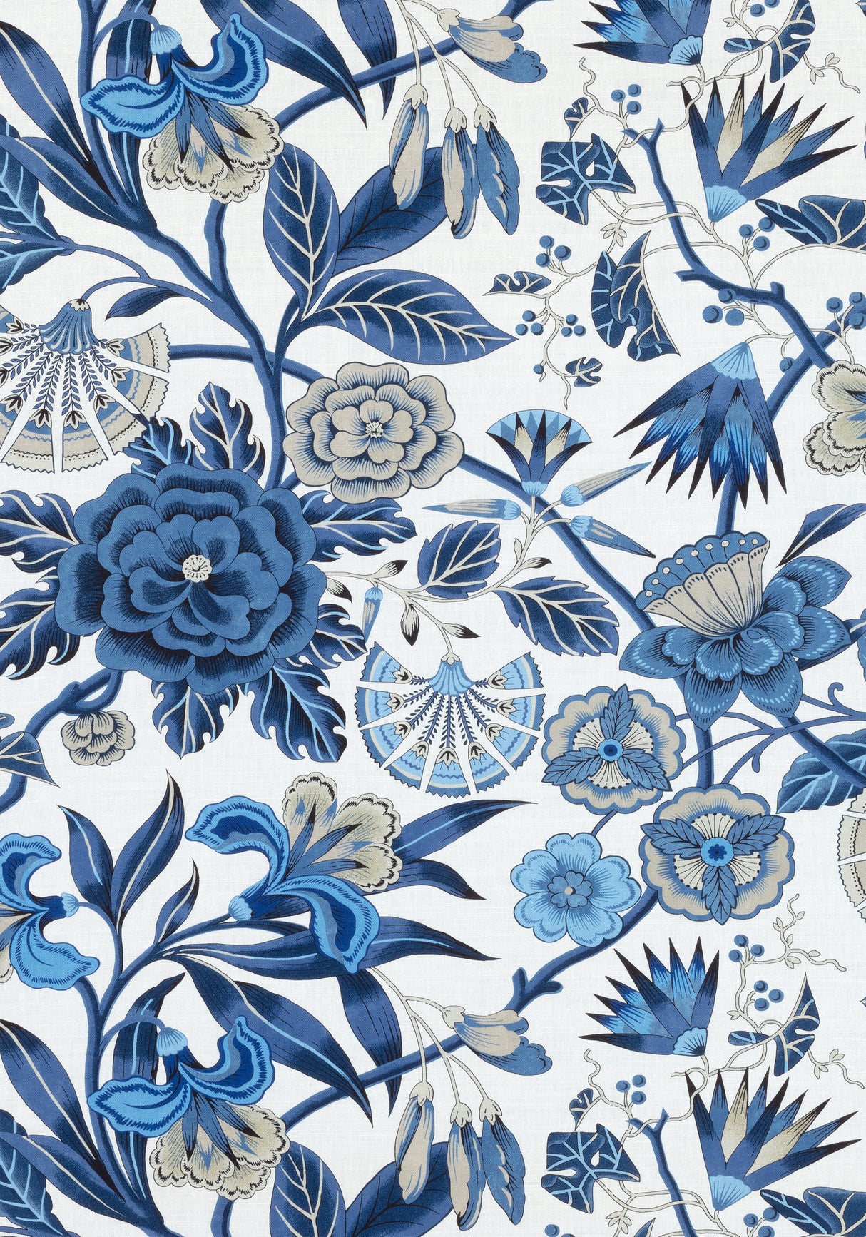 Anna French AF9621 CLEO Blue and White Fabric