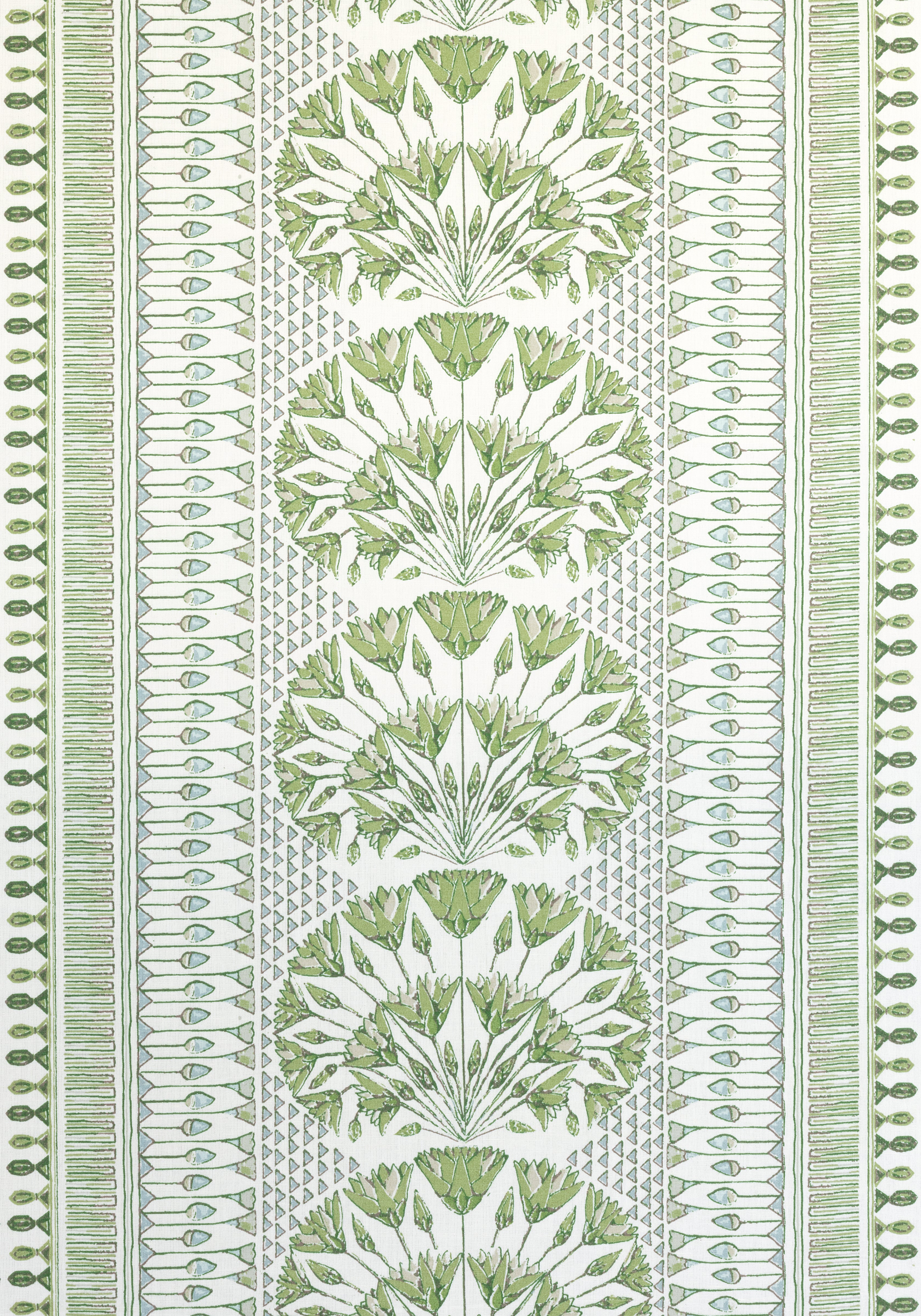 Anna French AF9623 CAIRO Green and White Fabric - Savoy Fabric