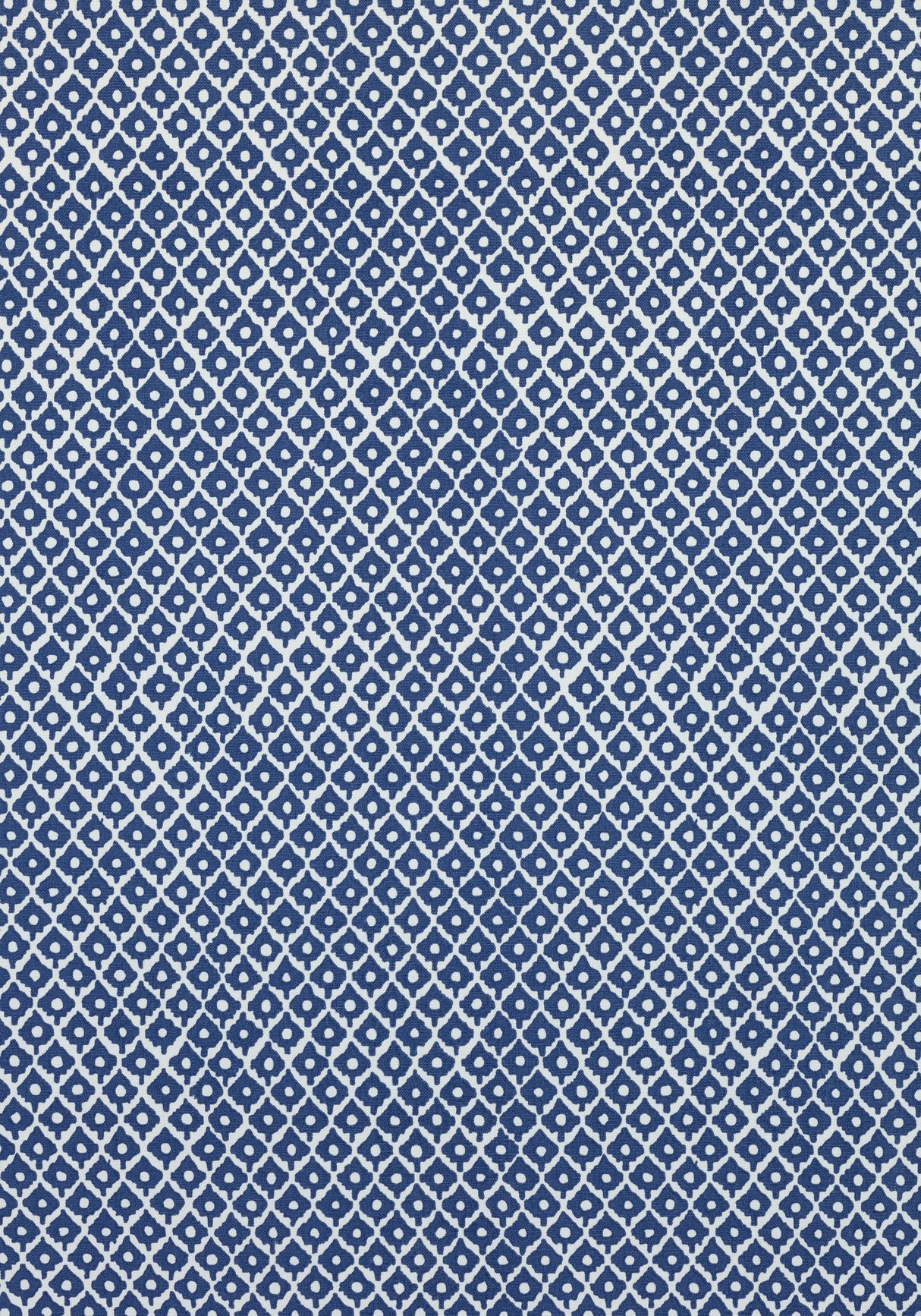 Anna French AF9630 PETIT ARBRE Navy on White Fabric