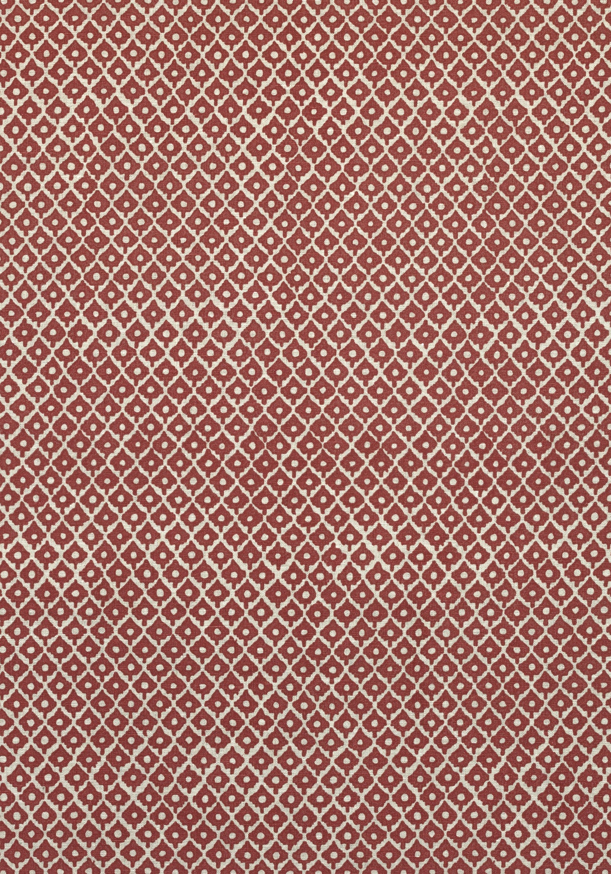 Anna French AF9634 PETIT ARBRE Raspberry on Flax Fabric
