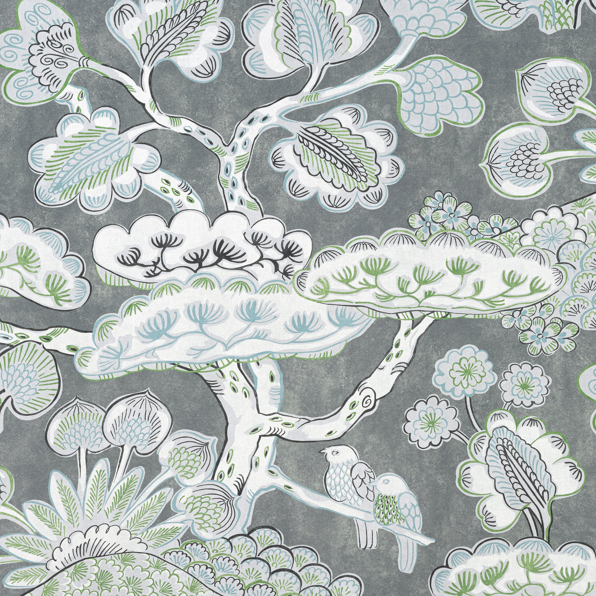 Anna French AF9864 TREE HOUSE Grey Fabric