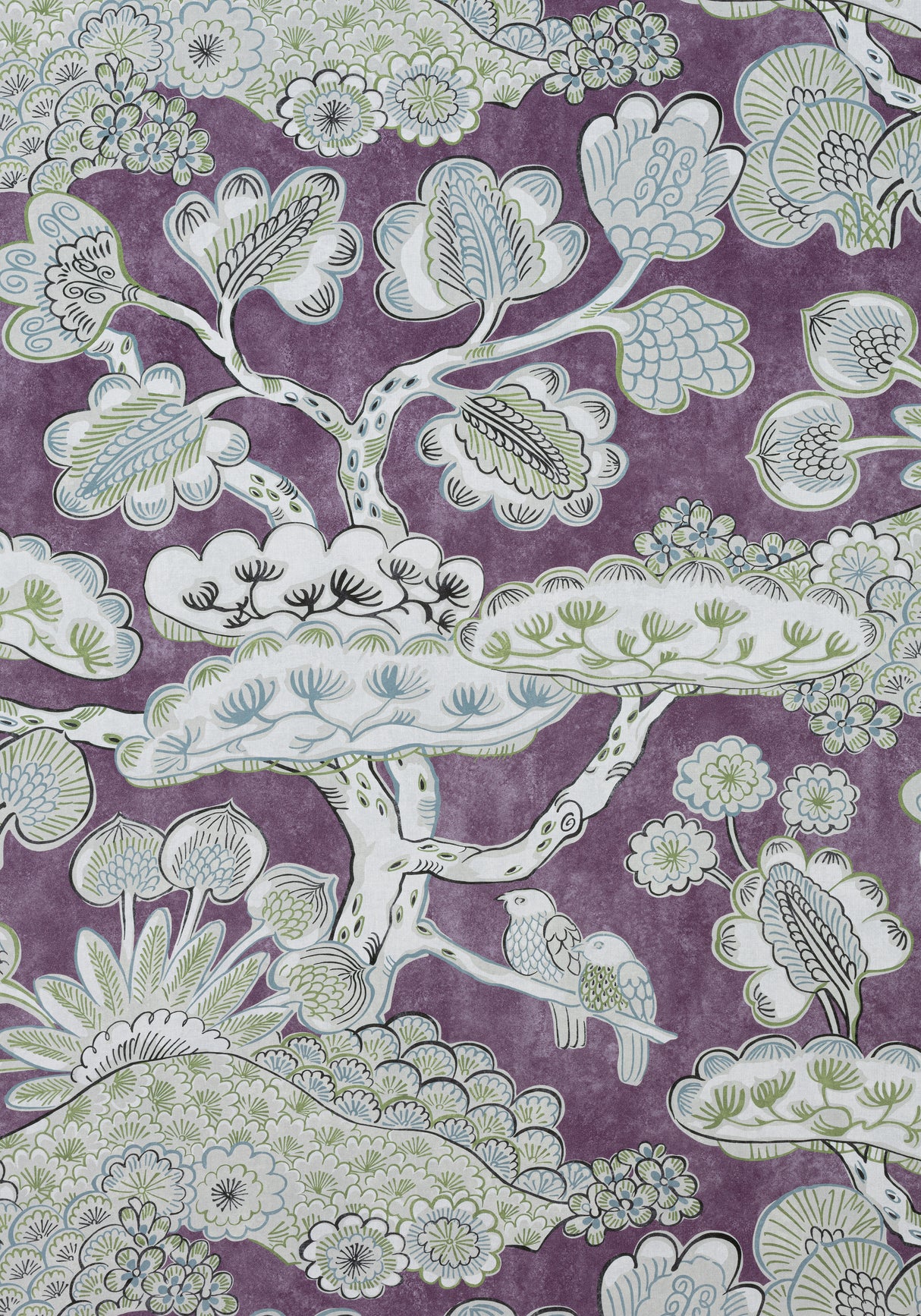 Anna French AF9865 TREE HOUSE Eggplant Fabric