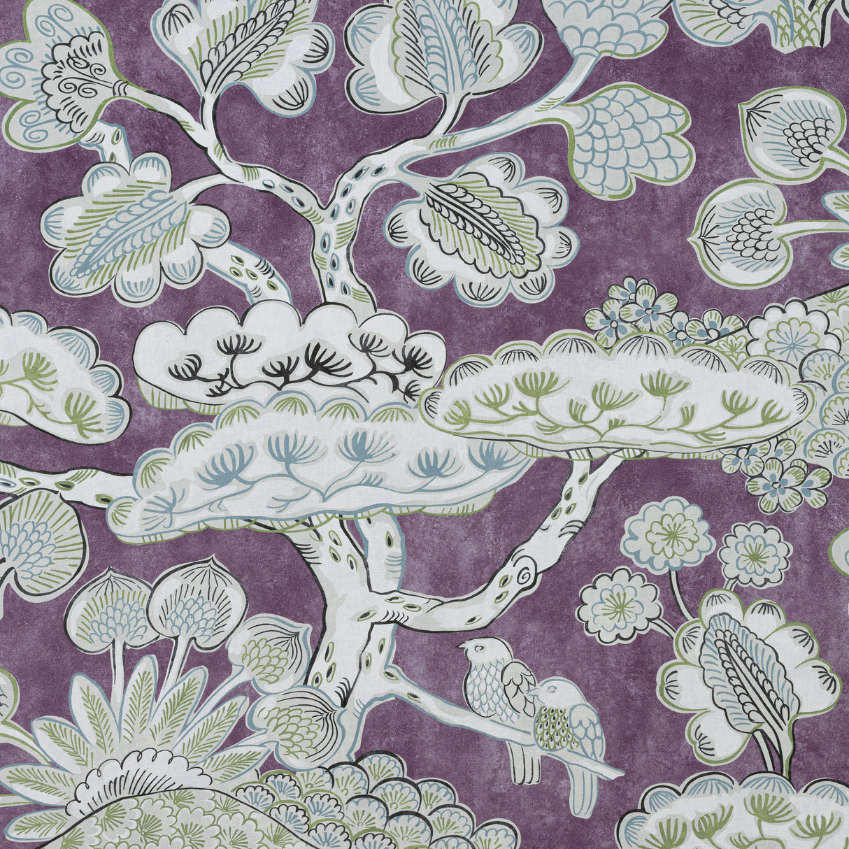 Anna French AF9865 TREE HOUSE Eggplant Fabric