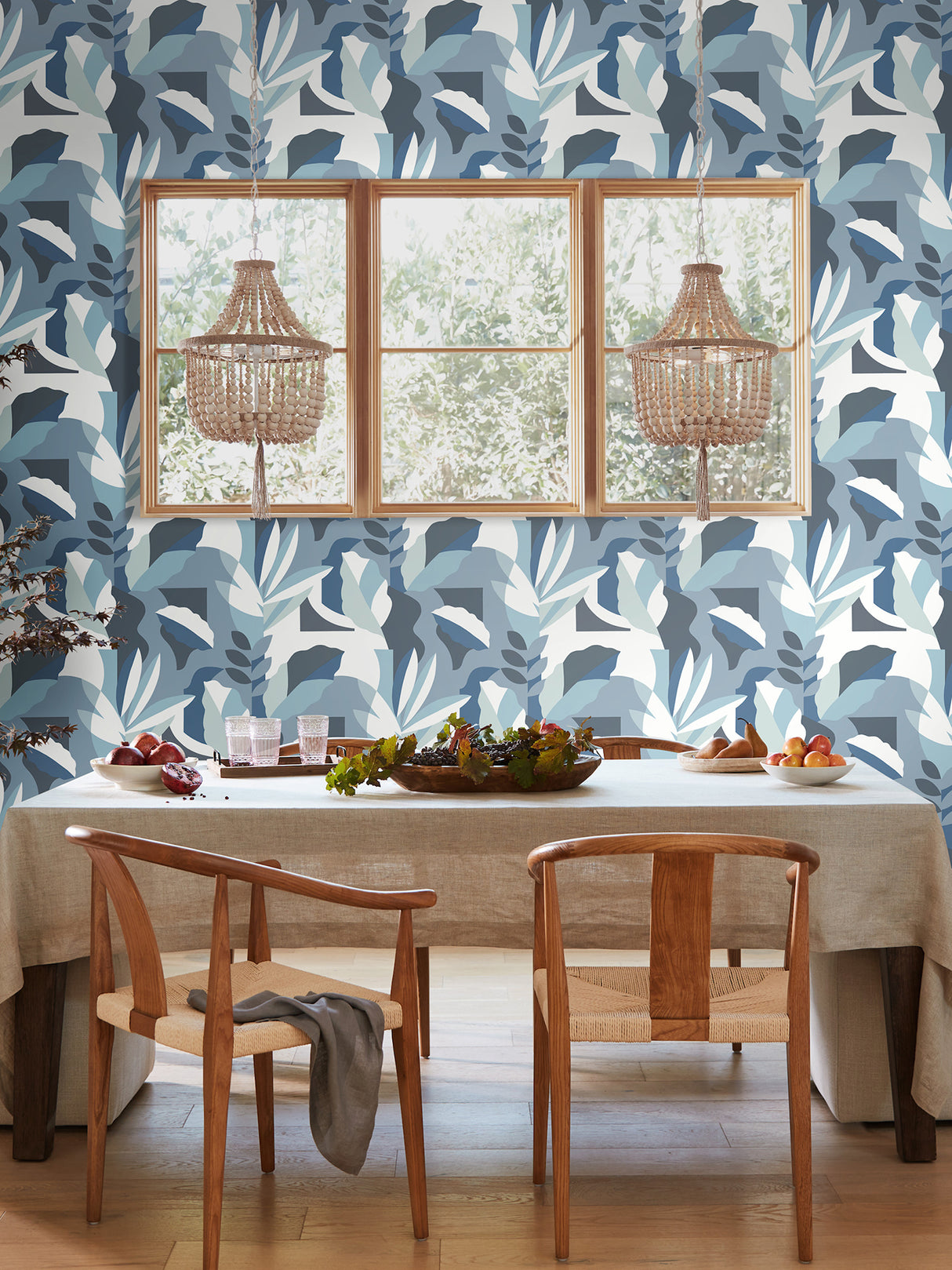 York AG2004 Papier Colle Blue Wallpaper