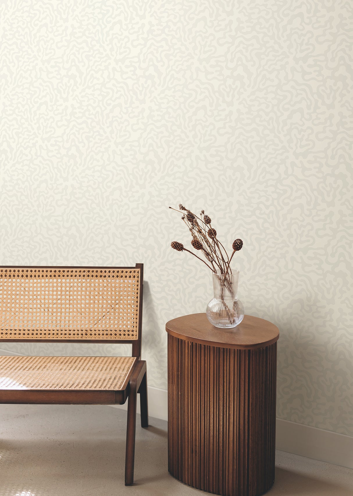 York AG2024 Nebulous Cloud Dove Grey Wallpaper