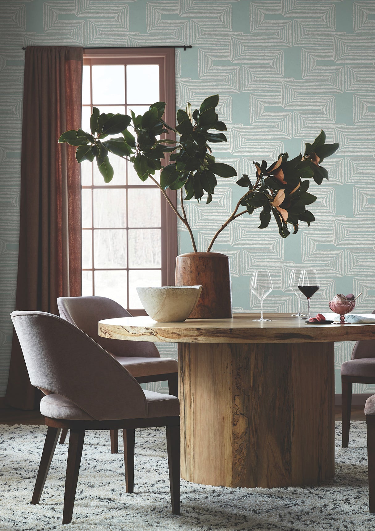 York AG2034 Zulu Thread Azure & Gold Wallpaper