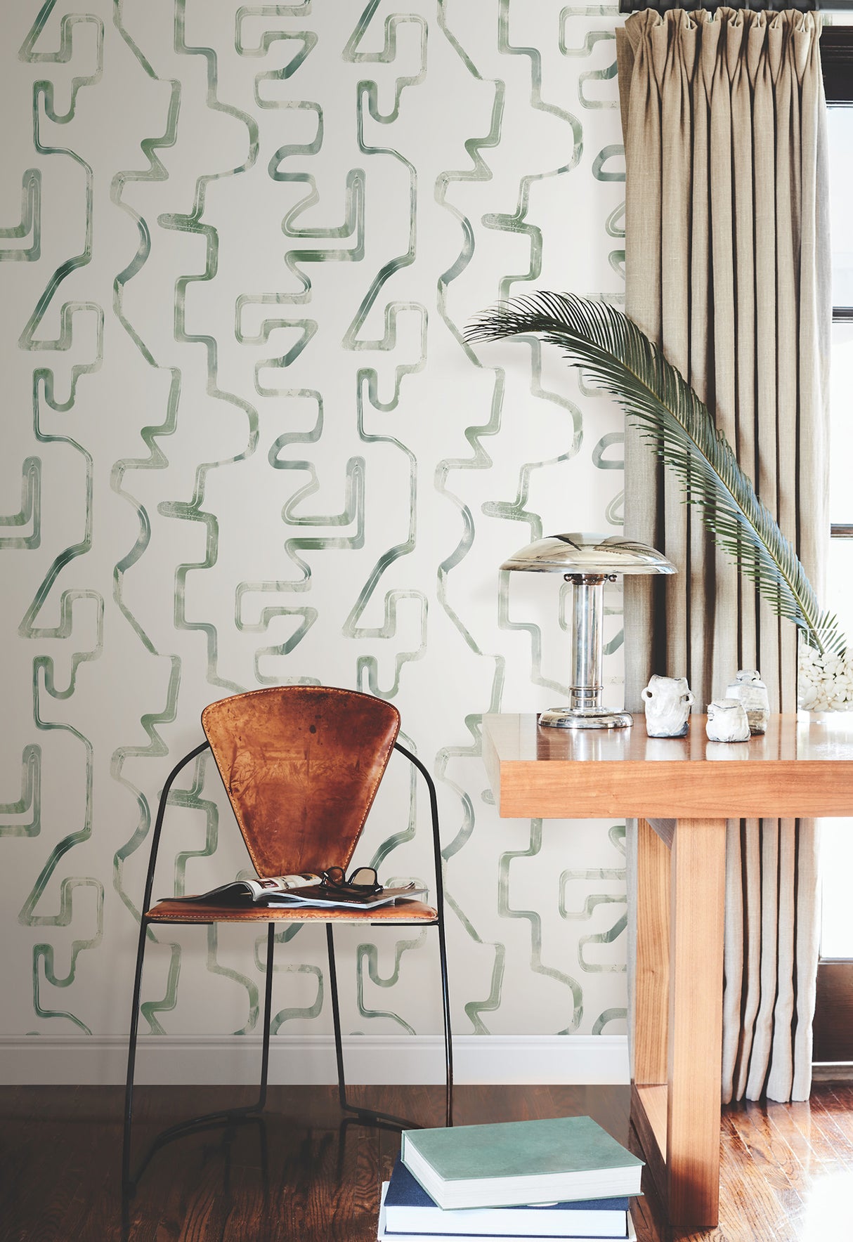 York AG2051 Abstract Aura Green & Grey Wallpaper