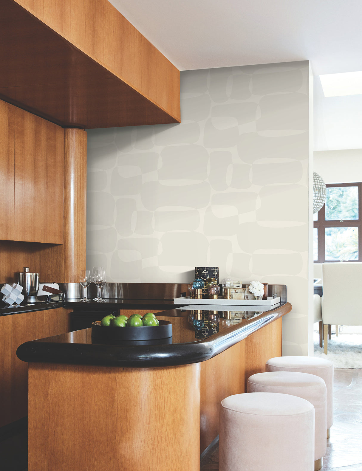 York AG2071 Block Caramel & Cream Wallpaper